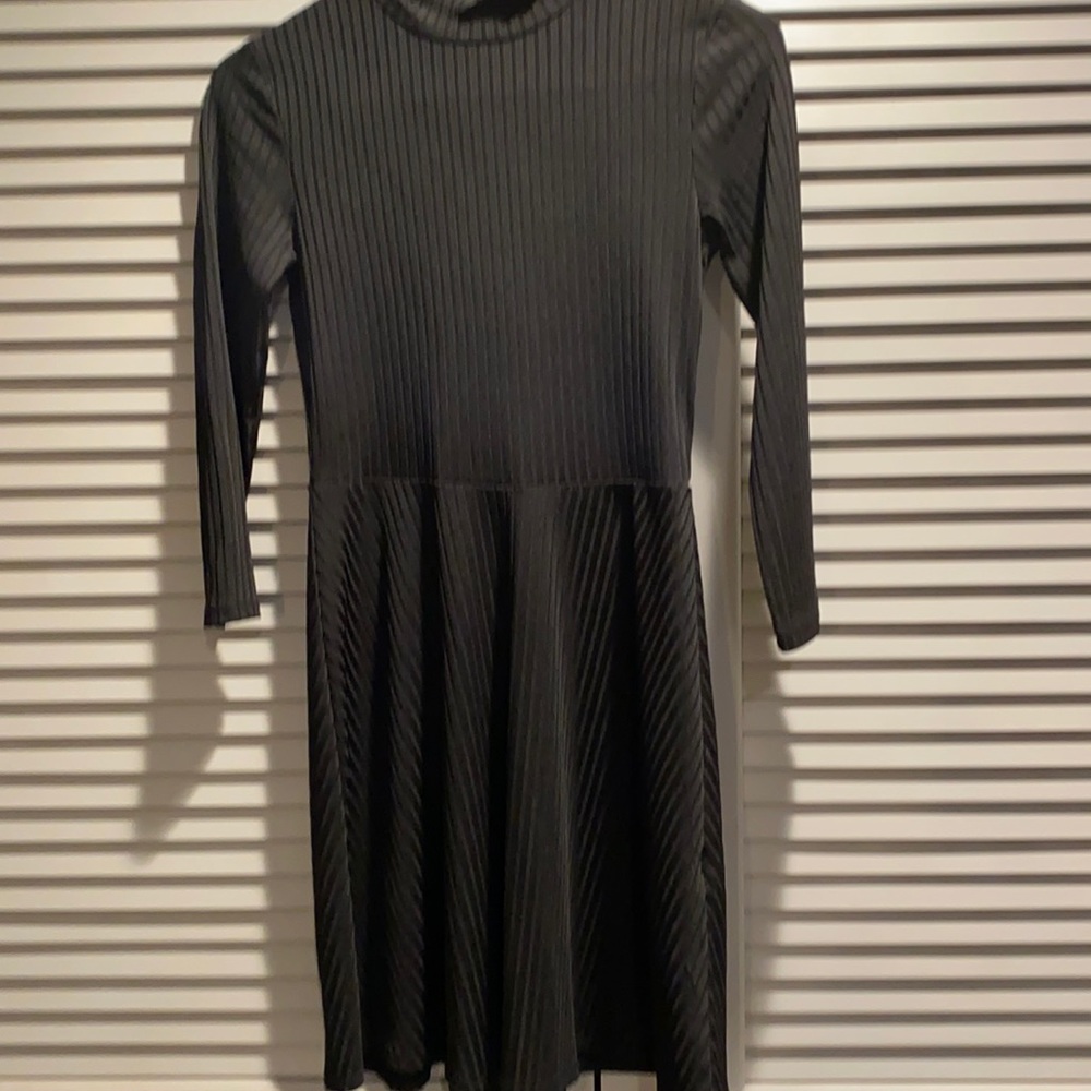 Little black flared dress